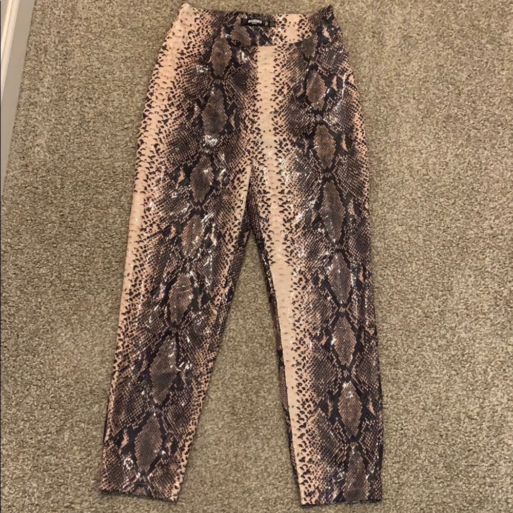 Leopard Print High Waisted Pants